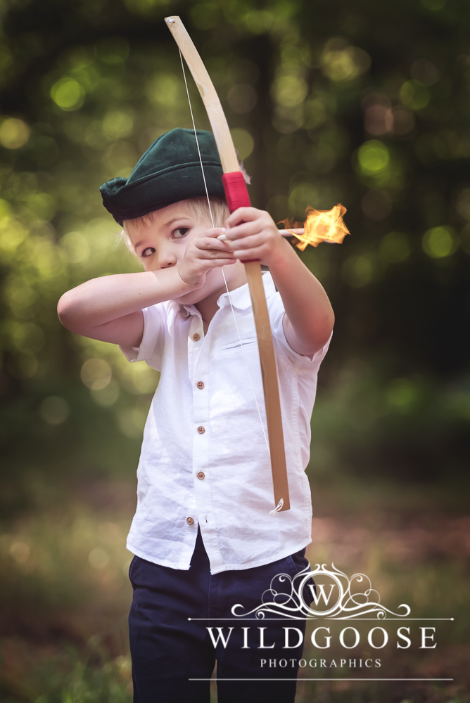 Robin Hood styled children's mini photo shoot