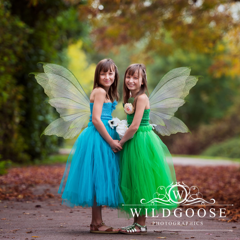 Magical photo shoot with fairy dresses and props