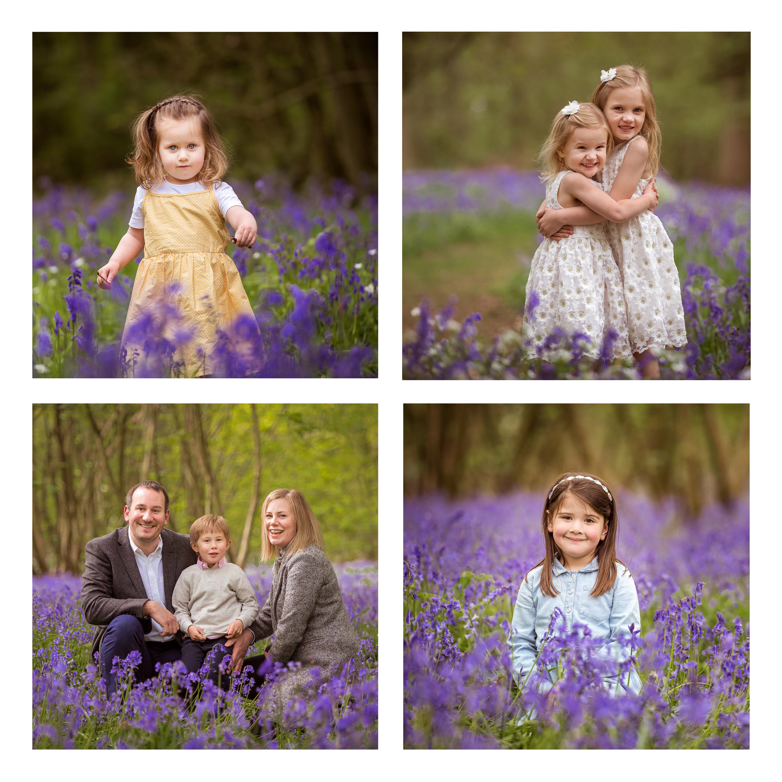 Collage of what to wear on a Spring Photo Shoot